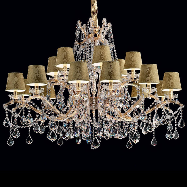 Люстра Masiero Maria Teresa VE 986/18 MT CUT CRYSTAL DAM/14/GD-GD