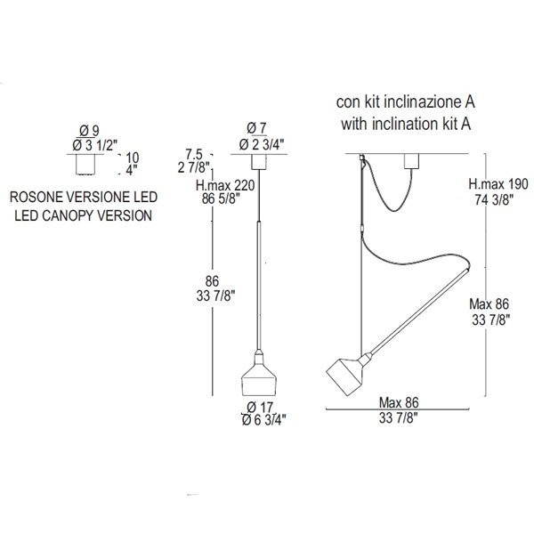 Подвесной светильник Leucos BEAMER 17 S 0003600 Подвесной светильник Leucos BEAMER 17 S 0003600