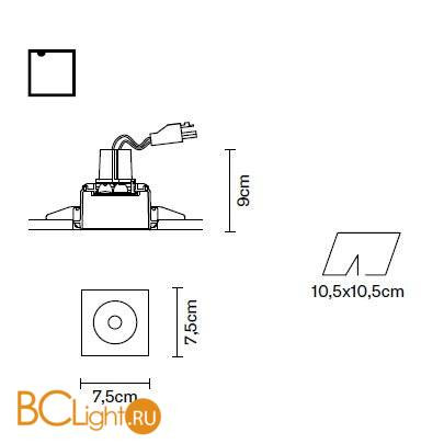 Встраиваемый спот (точечный светильник) Fabbian Tools F19 F03 01 Встраиваемый спот (точечный светильник) Fabbian Tools F19 F03 01