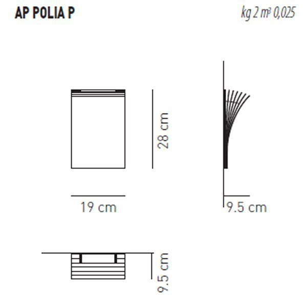 Настенный светильник Axo Light Polia AP POLIA P Bianco/Grigio basalto APPOLIAPGRXXR7S Настенный светильник Axo Light Polia AP POLIA P Bianco/Grigio basalto APPOLIAPGRXXR7S