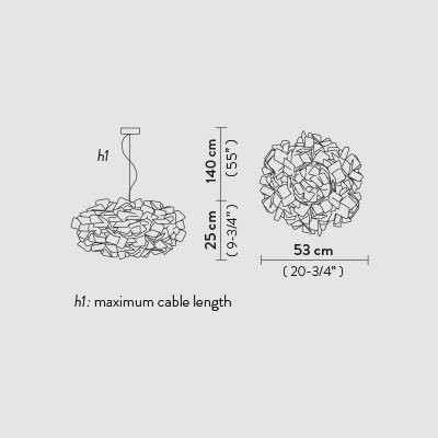 Подвесной светильник Slamp Clizia SUSPENSION FUME CLI78SOS0000F_000 Подвесной светильник Slamp Clizia SUSPENSION FUME CLI78SOS0000F_000