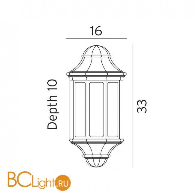 Уличный настенный светильник Norlys Genova 175B