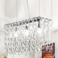 Подвесной светильник Vistosi Giogali SP RE2 E27 CR/TR CR Подвесной светильник Vistosi Giogali SP RE2 E27 CR/TR CR