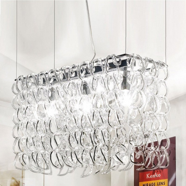 Подвесной светильник Vistosi Giogali SP RE2 E27 CR/TR CR Подвесной светильник Vistosi Giogali SP RE2 E27 CR/TR CR