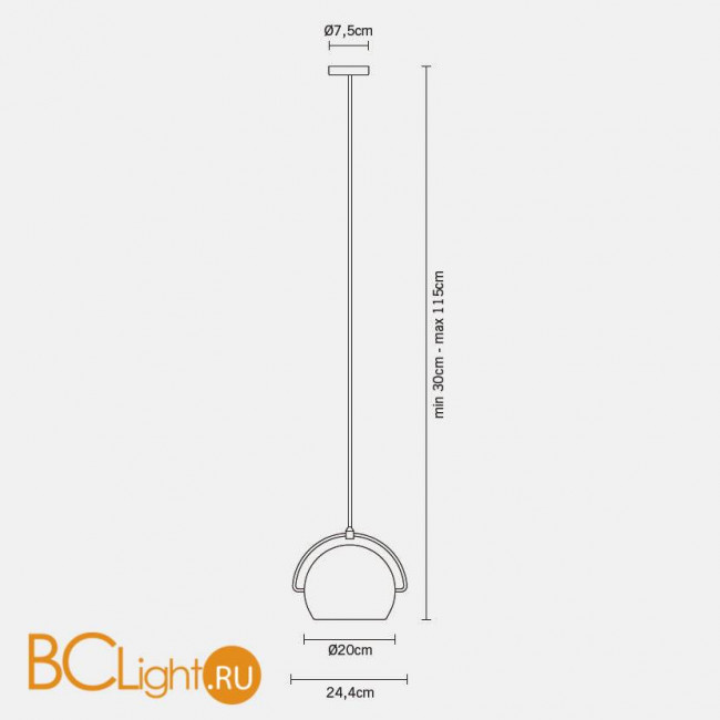 Подвесной светильник Fabbian Beluga White D57 A21 01