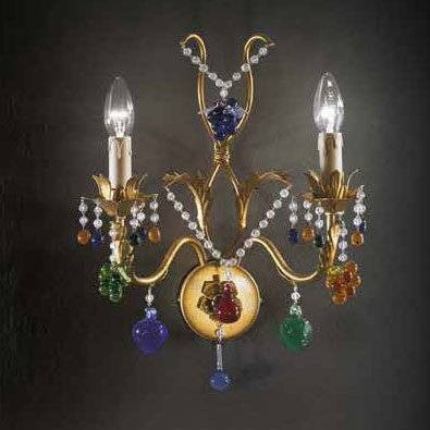 Бра Beby Group Fruit 113/2A Satin Gold multi murano Бра Beby Group Fruit 113/2A Satin Gold multi murano