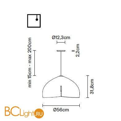 Подвесной светильник Fabbian Oru F25 A03 73 Подвесной светильник Fabbian Oru F25 A03 73