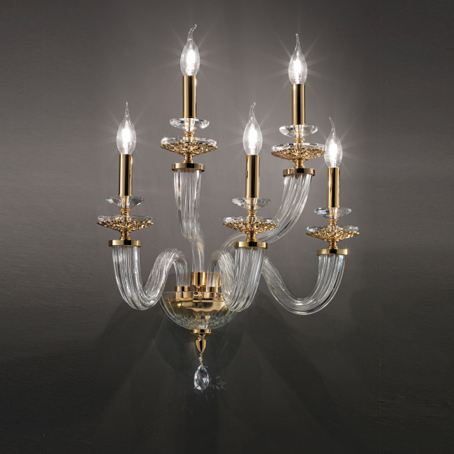 Бра Euroluce Atalia A5 44 gold Clear