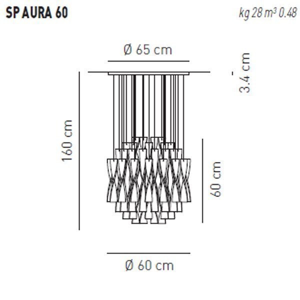 Подвесной светильник Axo Light Aura SP AURA 60 RS SPAURA60RSCRE27 Подвесной светильник Axo Light Aura SP AURA 60 RS SPAURA60RSCRE27