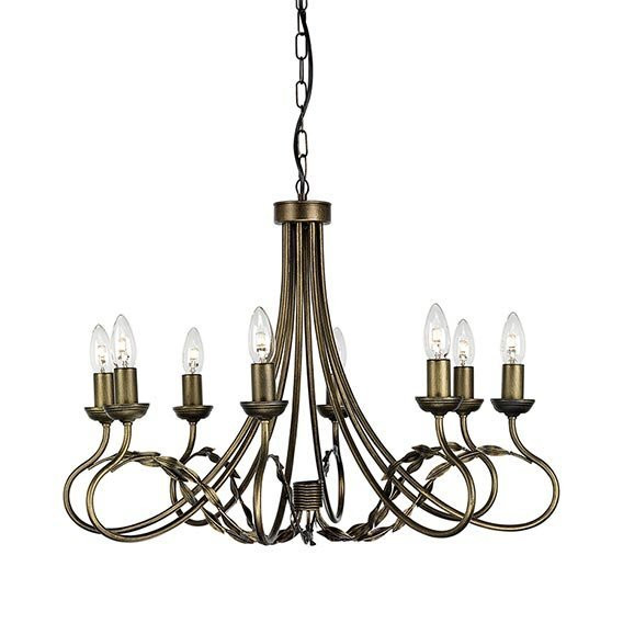 Люстра Elstead Lighting Olivia OV8 BLK/GOLD Люстра Elstead Lighting Olivia OV8 BLK/GOLD