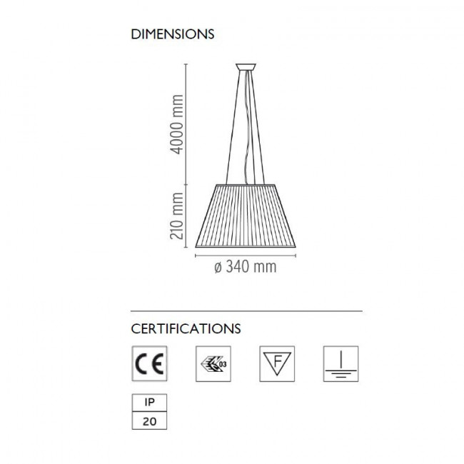Подвесной светильник Flos Romeo Moon S1 F6105000 Подвесной светильник Flos Romeo Moon S1 F6105000