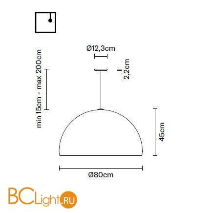 Подвесной светильник Fabbian Oru F25 A07 41 Подвесной светильник Fabbian Oru F25 A07 41