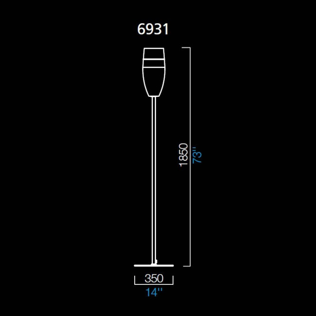 Торшер Barovier&Toso Aurum 6931