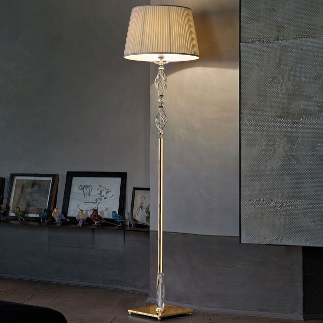 Торшер Euroluce Alicante PT1 gold Clear Торшер Euroluce Alicante PT1 gold Clear