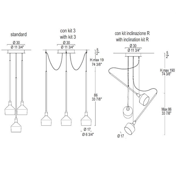 Подвесной светильник Leucos BEAMER 17 S3 0003604 Подвесной светильник Leucos BEAMER 17 S3 0003604