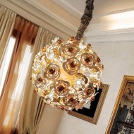 Подвесной светильник Masca Vie en Rose 1839/SF Bianco oro / Glass 525 Подвесной светильник Masca Vie en Rose 1839/SF Bianco oro / Glass 525