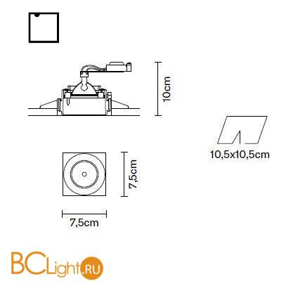 Встраиваемый спот (точечный светильник) Fabbian Tools F19 F05 01 Встраиваемый спот (точечный светильник) Fabbian Tools F19 F05 01