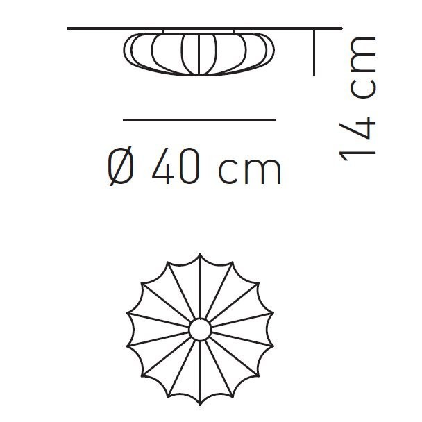 Настенно-потолочный светильник Axo Light Muse PL MUSE 40 VE PLMUSE40VEXXE27 Настенно-потолочный светильник Axo Light Muse PL MUSE 40 VE PLMUSE40VEXXE27