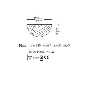 Потолочный светильник La Murrina Ganimede R LED 30 DD-3S Потолочный светильник La Murrina Ganimede R LED 30 DD-3S