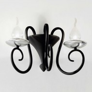 Бра IDL Deco 461/2A velvet black with silver leaf Бра IDL Deco 461/2A velvet black with silver leaf
