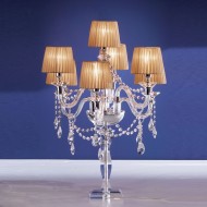 Настольная лампа Euroluce Arcobaleno F6+1L Silver Clear Golden Настольная лампа Euroluce Arcobaleno F6+1L Silver Clear Golden