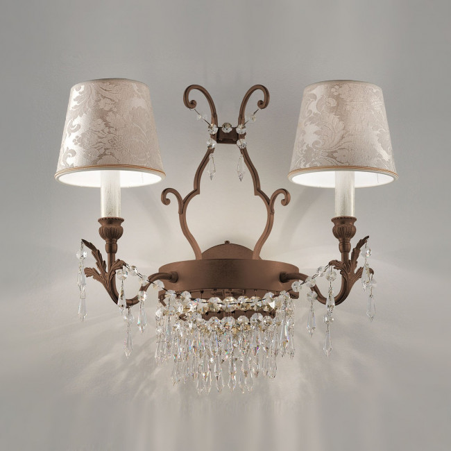 Бра Masiero Glasse A2+1 G01 / DAM/14/IV Cut crystal