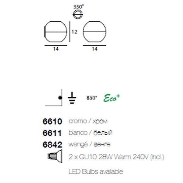 Cпот (точечный светильник) Linea Light Pelota 6611 Cпот (точечный светильник) Linea Light Pelota 6611