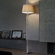 Торшер Euroluce Alicante PT1 silver Clear Торшер Euroluce Alicante PT1 silver Clear