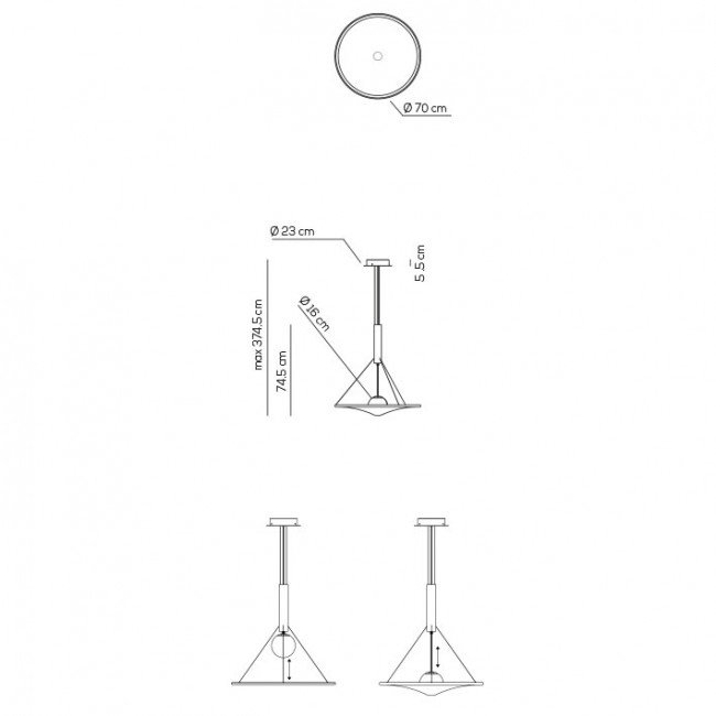 Подвесной светильник Axo Light Manto SP MAN070 GR XX LED Подвесной светильник Axo Light Manto SP MAN070 GR XX LED