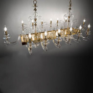 Люстра Euroluce Alicante Axis 14 Gold Clear Люстра Euroluce Alicante Axis 14 Gold Clear
