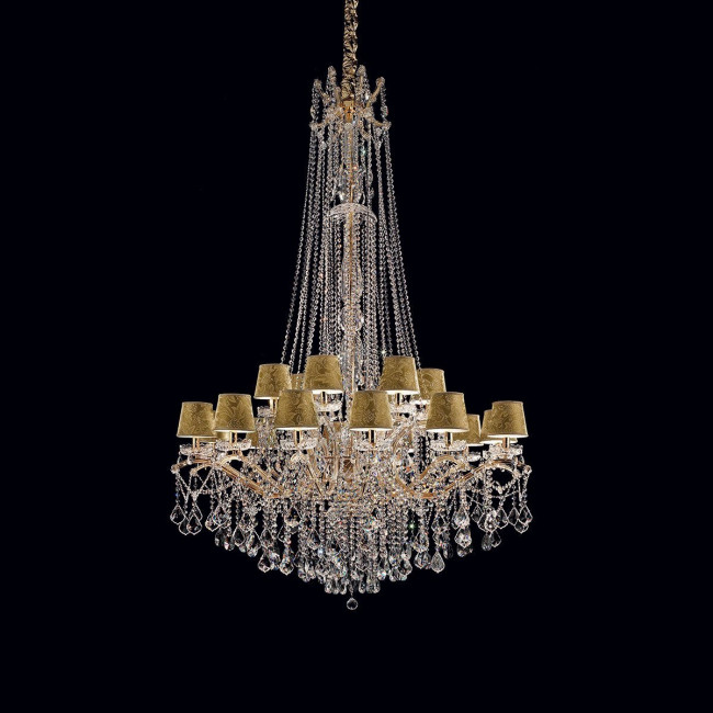 Люстра Masiero Maria Teresa VE 987/18 MT CUT CRYSTAL DAM/14/GD-GD