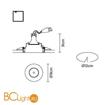 Встраиваемый спот (точечный светильник) Fabbian Tools F19 F20 01 Встраиваемый спот (точечный светильник) Fabbian Tools F19 F20 01