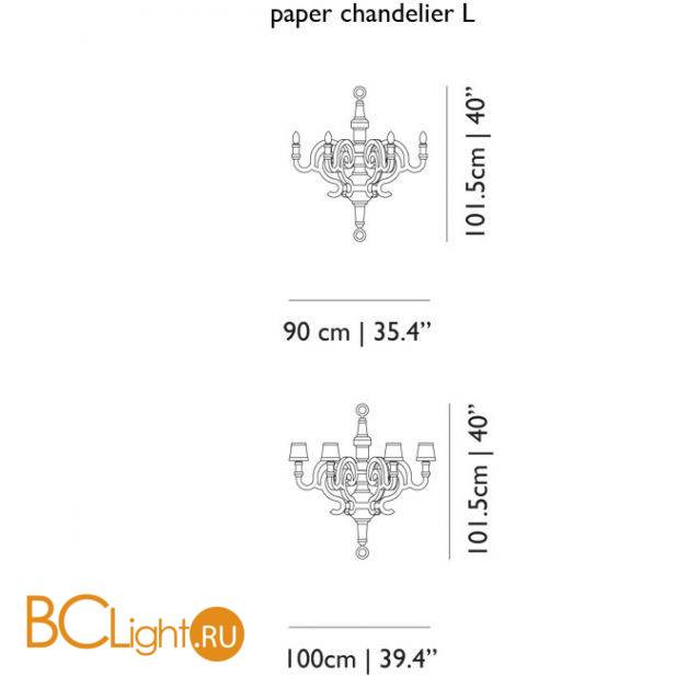 Люстра MOOOI Paper CHANDELIER L MOLPC-SD90P multi Люстра MOOOI Paper CHANDELIER L MOLPC-SD90P multi