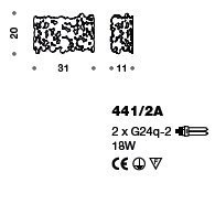 Настенный светильник IDL Bubbles 441/2A chrome Настенный светильник IDL Bubbles 441/2A chrome
