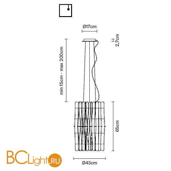 Подвесной светильник Fabbian Stick F23 A02 69