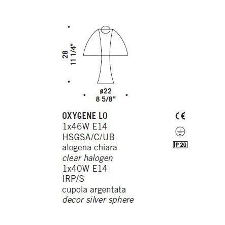 Настольная лампа De Majo OXYGENE L0 0OXYG0L00 Настольная лампа De Majo OXYGENE L0 0OXYG0L00