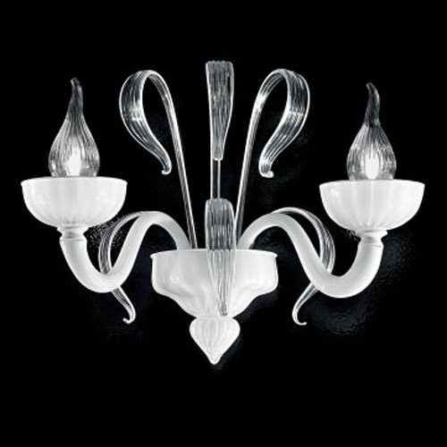 Бра IDL Epoque 446/2A сhrome / white Murano glass Бра IDL Epoque 446/2A сhrome / white Murano glass