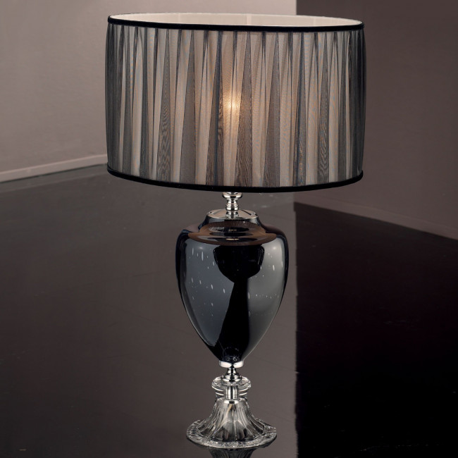 Настольная лампа Euroluce Pluton LP1 silver Black Настольная лампа Euroluce Pluton LP1 silver Black