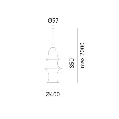 Подвесной светильник Artemide Falkland DS2040RIF + DS2040CCRCI