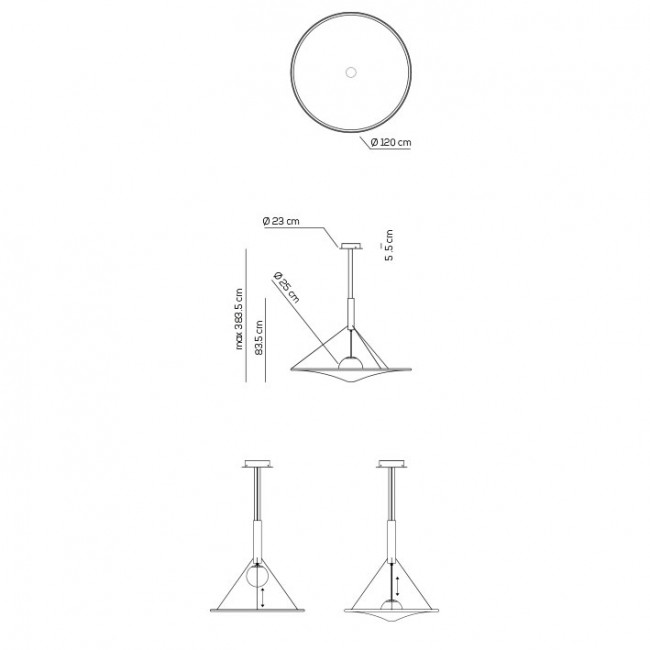 Подвесной светильник Axo Light Manto SP MAN120 GR XX LED Подвесной светильник Axo Light Manto SP MAN120 GR XX LED