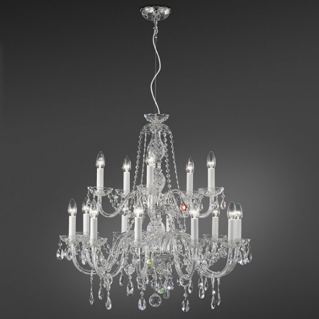 Люстра Italamp 15/10+5 Transp. / C / Spectra Crystal