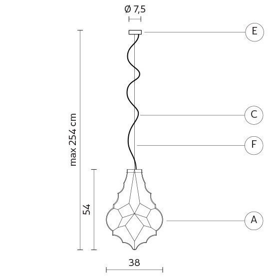 Подвесной светильник Karman 24 Karati SE104 1F INT Подвесной светильник Karman 24 Karati SE104 1F INT