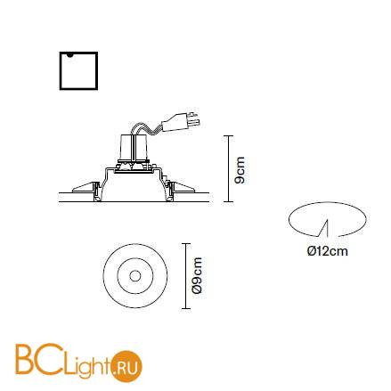 Встраиваемый спот (точечный светильник) Fabbian Tools F19 F22 01 Встраиваемый спот (точечный светильник) Fabbian Tools F19 F22 01