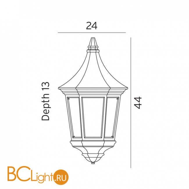 Уличный настенный светильник Norlys Venedig 261W Уличный настенный светильник Norlys Venedig 261W