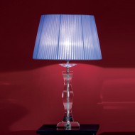 Настольная лампа Euroluce Arcobaleno LG1 Silver Clear Blue Настольная лампа Euroluce Arcobaleno LG1 Silver Clear Blue