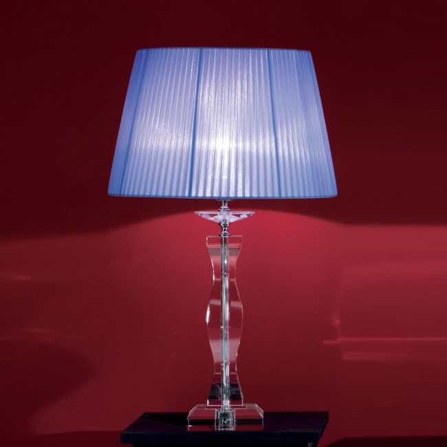 Настольная лампа Euroluce Arcobaleno LG1 Silver Clear Blue