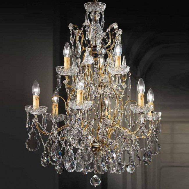 Люстра Beby Group Old style 3320/6+3 Black gold HALF CUT