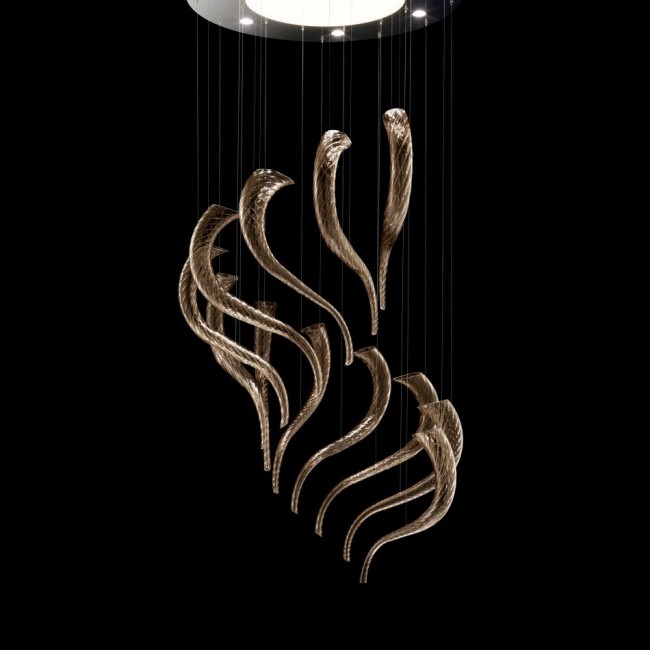 Подвесной светильник Barovier&Toso Swing 7324/BW Подвесной светильник Barovier&Toso Swing 7324/BW