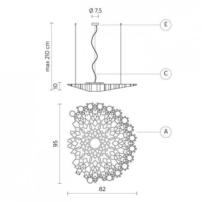 Подвесной светильник Karman Notredame SE130 3B INT 3000K Подвесной светильник Karman Notredame SE130 3B INT 3000K