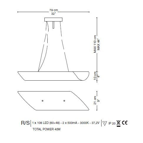 Подвесной светильник La Murrina Aldebaran S/R LED HB-3S Подвесной светильник La Murrina Aldebaran S/R LED HB-3S